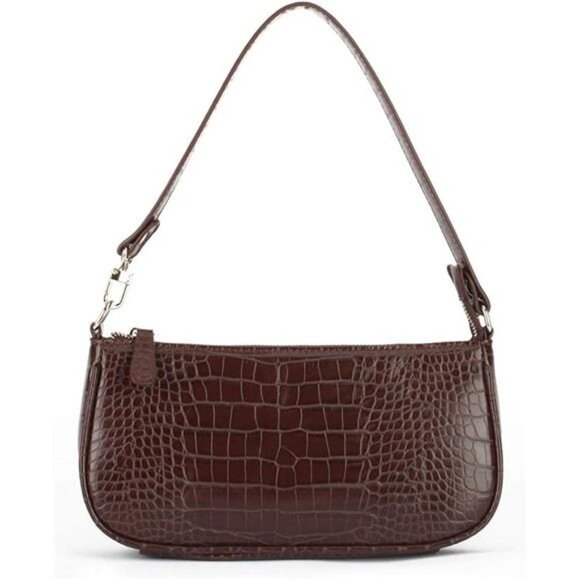 Retro Crocodile Effect Faux Leather Bag for Women Shoulder Purse Handbag - Picture 1 of 6